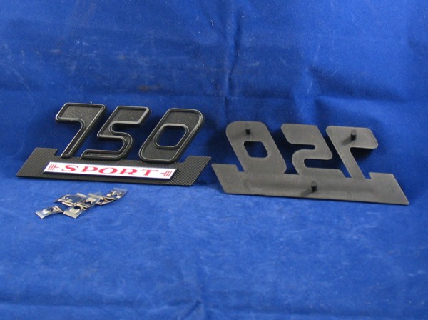 750 sport side cover badge set c/w  fixings & decals