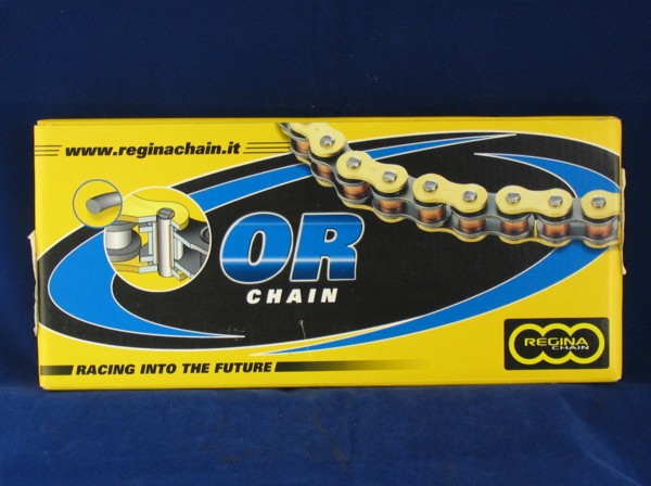 regina gold o ring chain  530 x 108 links c/w rivet link
