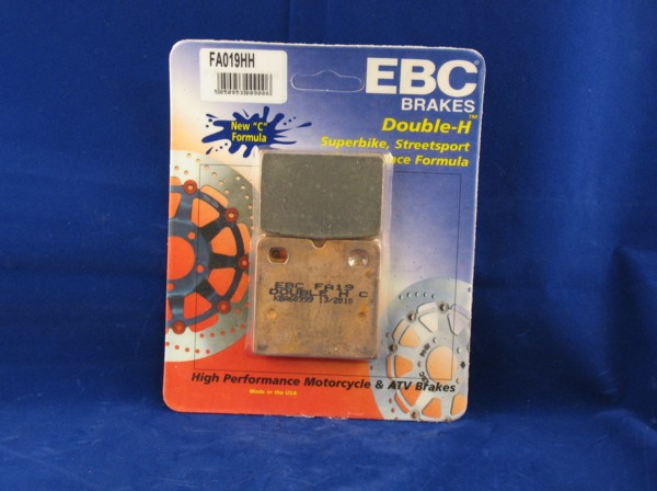 brake pads p08 'shaved' ebc. 7.5mm thick