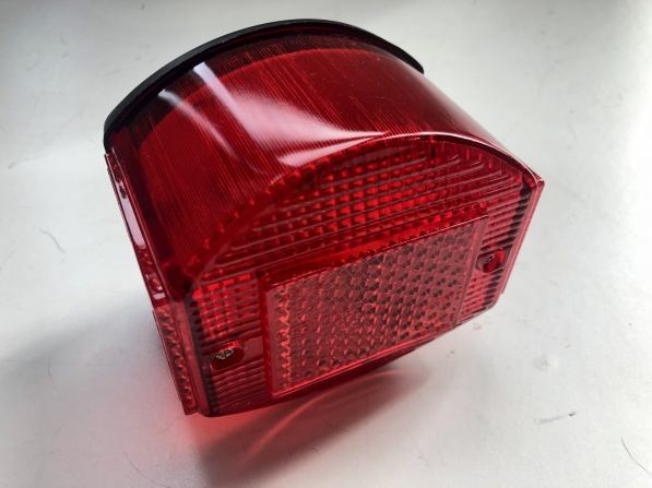 Rear light, rectangular cev replica 75- most. ( Black)