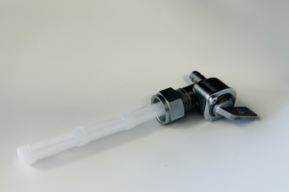 Fuel tap rear exit spigot