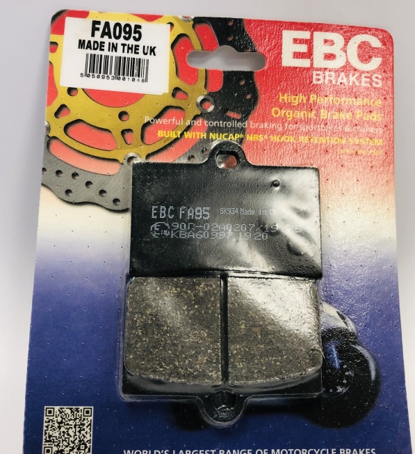 EBC Disc pad set single pin organic