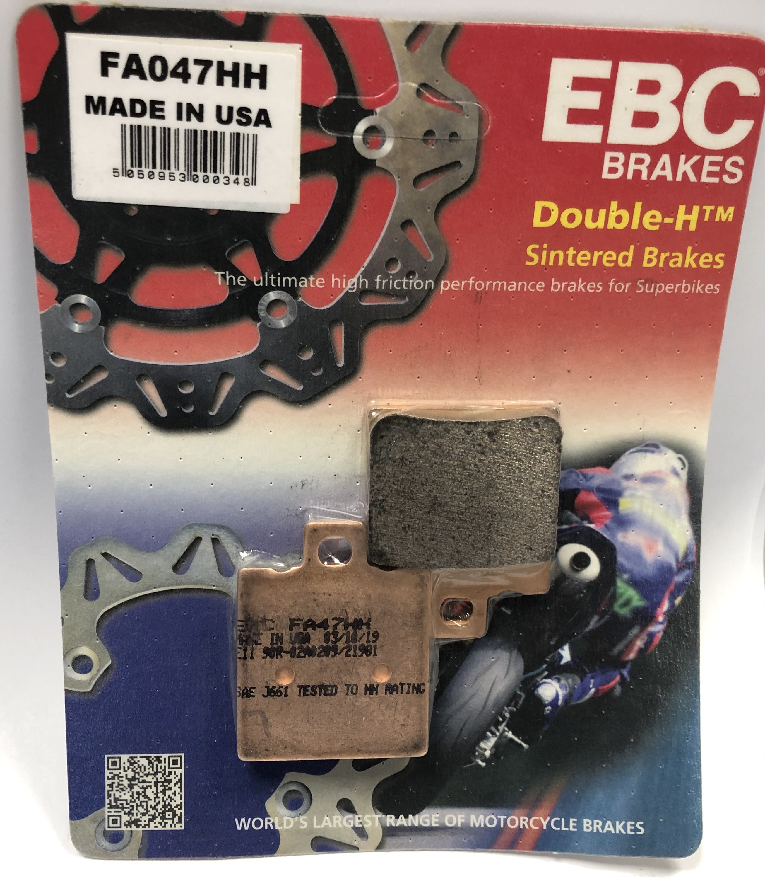 EBC Double-H Sintered sport single pin rear