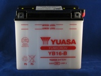 battery yuasa 900r/ mille electric start models yb16-b 19ah l175x h155 x w100