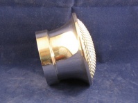bellmouth, polished alloy, 30-36mm,..47mm long.