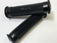 Rubber Handlebar Grips With Morini Logo