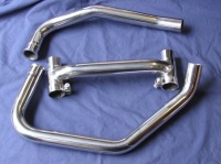 750/900ss squarecase balance & downpipe set stainless steel complete with clamps