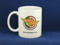 mug printed with mdina italia winged logo
